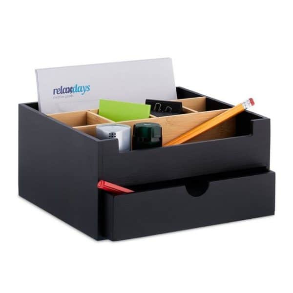 Relaxdays Schreibtisch Organizer Bambus Test